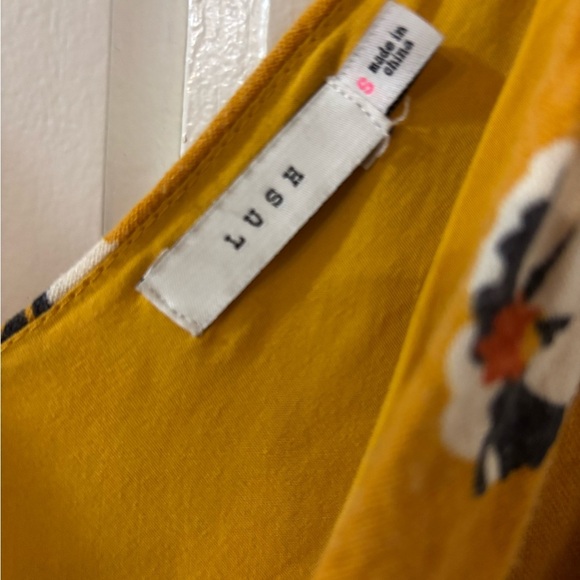 Lush Orange Floral Mini Dress - Picture 3 of 5